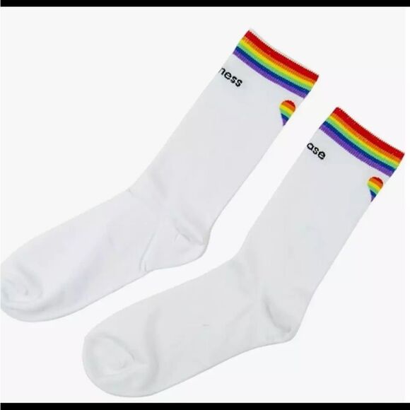 QE QUEER EYE socks 🌈 choose kindness 🌈  one size - Picture 1 of 2